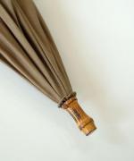 きつねのたすき/長日傘/麻無地サンドベージュ